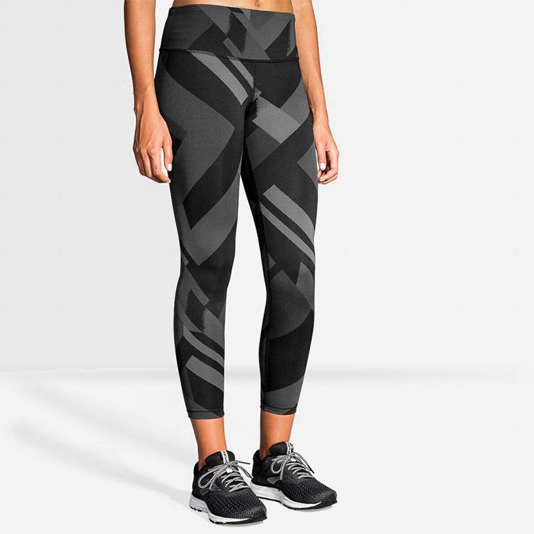 Brooks Formation Running Leggings Dame Online - Grå - Norge (NRP645280)